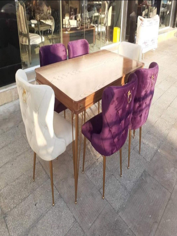 میز ناهارخوری ۶ نفره استیل مدل نیوچستر