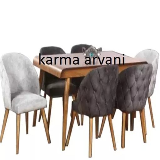 میز ناهارخوری ۶ نفره چوبی مدل ونوس