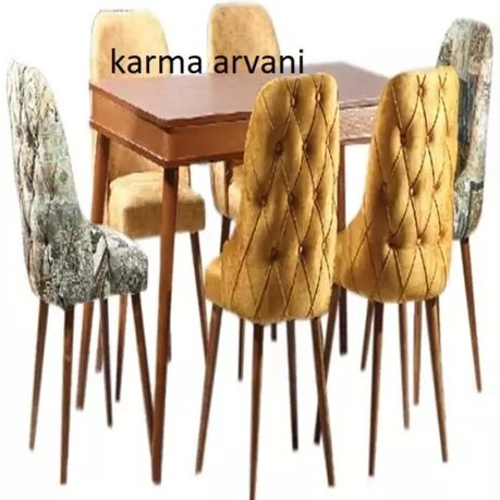 میز ناهارخوری ۶ نفره چوبی مدل رویس