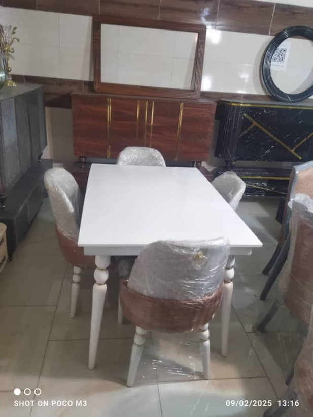 میز ناهارخوری ۶ نفره چوبی مدل هانزو