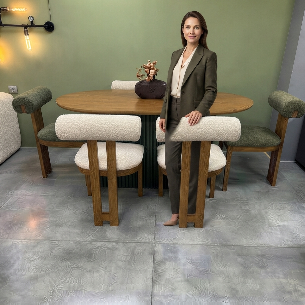 میز ناهارخوری مدل بالشتی